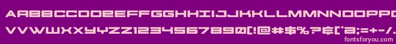 futureforcesexpand Font – Pink Fonts on Purple Background
