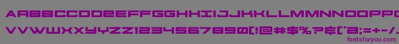 futureforcesexpand Font – Purple Fonts on Gray Background