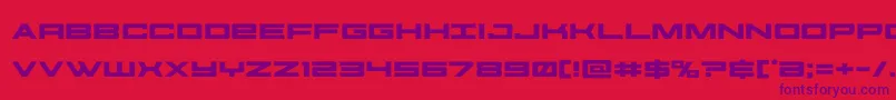 futureforcesexpand Font – Purple Fonts on Red Background