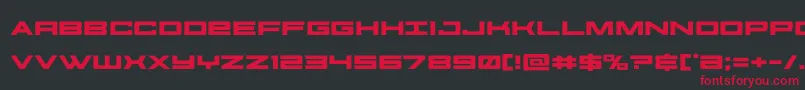 futureforcesexpand Font – Red Fonts on Black Background