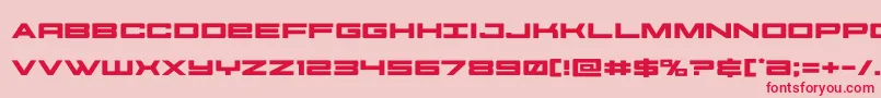 futureforcesexpand-Schriftart – Rote Schriften auf rosa Hintergrund