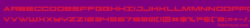フォントfutureforcesexpand – 紫の背景に赤い文字