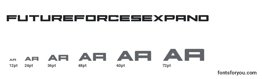 Размеры шрифта Futureforcesexpand (127503)