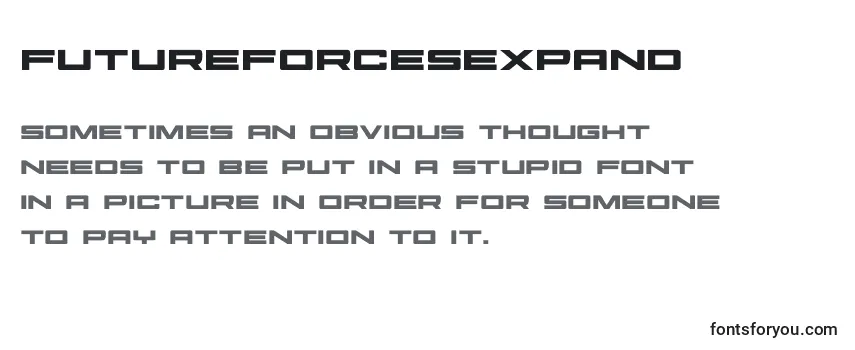 Шрифт Futureforcesexpand (127503)