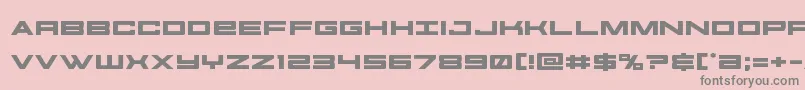 futureforcesexpand Font – Gray Fonts on Pink Background