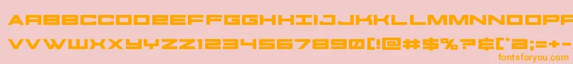 futureforcesexpand Font – Orange Fonts on Pink Background