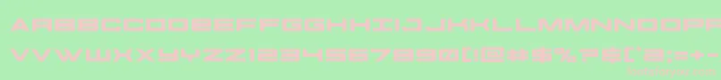 futureforcesexpand-fontti – vaaleanpunaiset fontit vihreällä taustalla