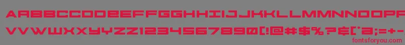 futureforcesexpand Font – Red Fonts on Gray Background