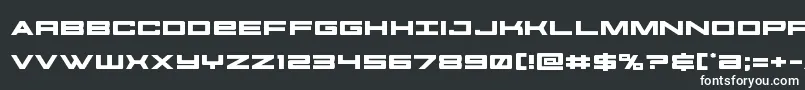 Шрифт futureforcesexpand – белые шрифты на чёрном фоне