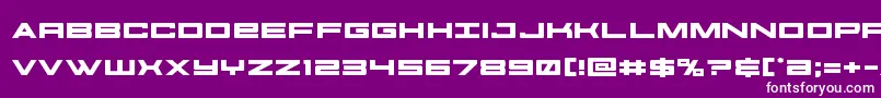 futureforcesexpand Font – White Fonts on Purple Background