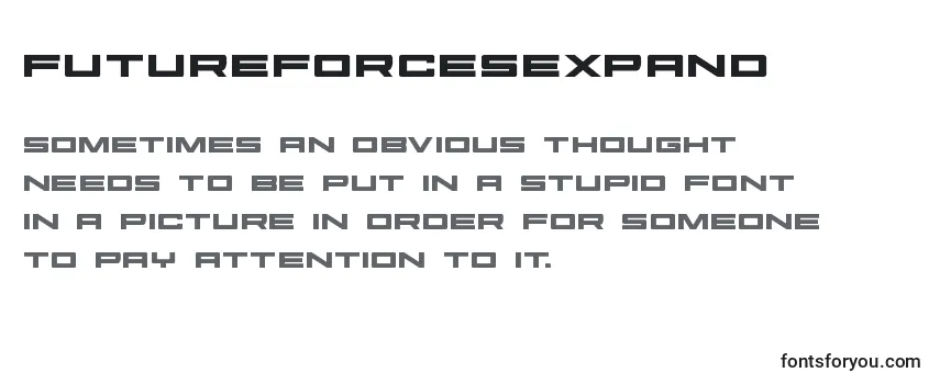 Шрифт Futureforcesexpand (127504)