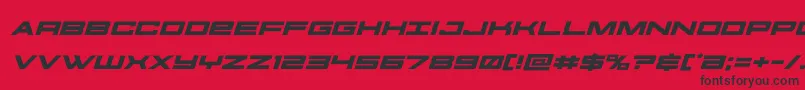 futureforcesexpandital Font – Black Fonts on Red Background