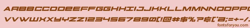 Шрифт futureforcesexpandital – коричневые шрифты на розовом фоне