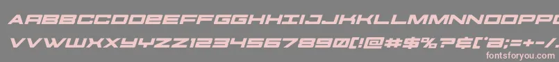 futureforcesexpandital Font – Pink Fonts on Gray Background