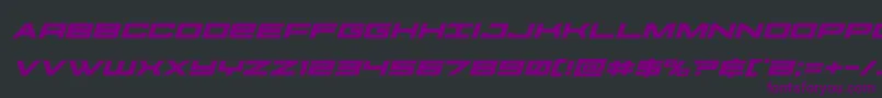 futureforcesexpandital Font – Purple Fonts on Black Background