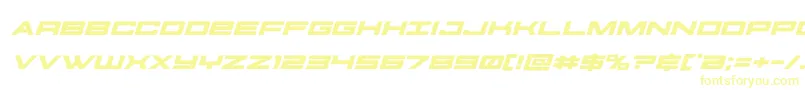 futureforcesexpandital Font – Yellow Fonts on White Background