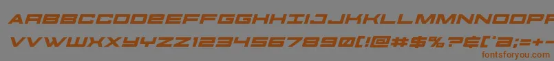 futureforcesexpandital Font – Brown Fonts on Gray Background
