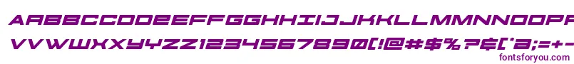 futureforcesexpandital Font – Purple Fonts on White Background