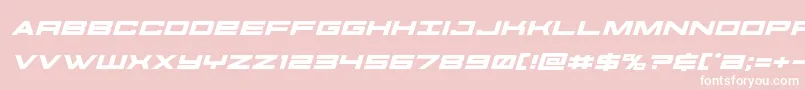 futureforcesexpandital Font – White Fonts on Pink Background