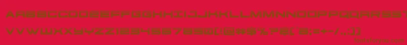 Police futureforceshalf – polices brunes sur fond rouge