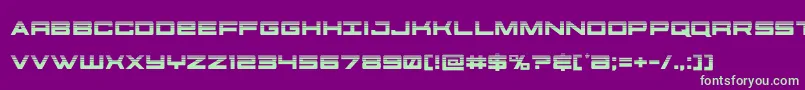 Шрифт futureforceshalf – зелёные шрифты на фиолетовом фоне