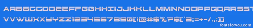 fuente futureforceshalf – Fuentes Rosadas Sobre Fondo Azul