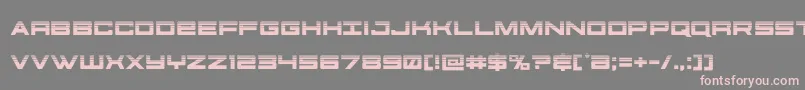 futureforceshalf Font – Pink Fonts on Gray Background