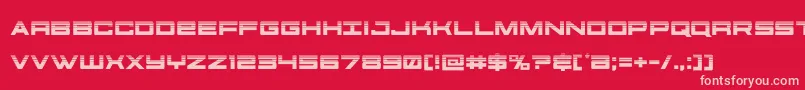 futureforceshalf Font – Pink Fonts on Red Background