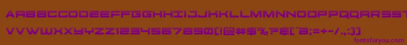 Шрифт futureforceshalf – фиолетовые шрифты на коричневом фоне