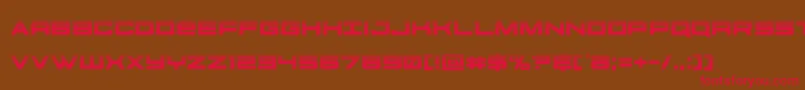 futureforceshalf Font – Red Fonts on Brown Background