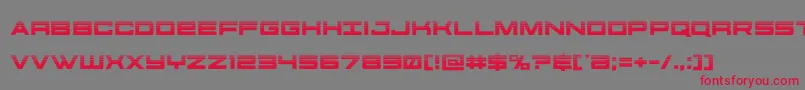 futureforceshalf Font – Red Fonts on Gray Background