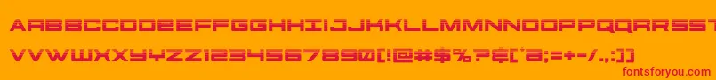 futureforceshalf Font – Red Fonts on Orange Background