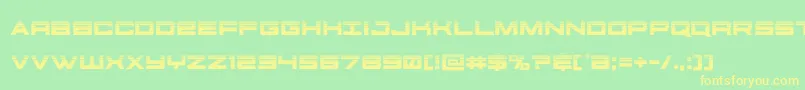 futureforceshalf Font – Yellow Fonts on Green Background