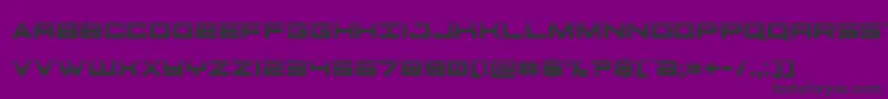 futureforceshalf Font – Black Fonts on Purple Background