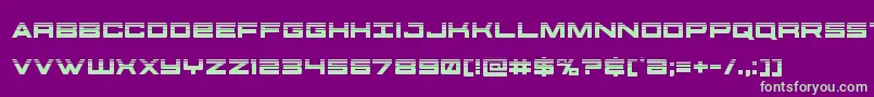 futureforceshalf Font – Green Fonts on Purple Background