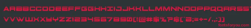 futureforceshalf Font – Red Fonts on Black Background