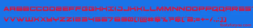 futureforceshalf Font – Red Fonts on Blue Background