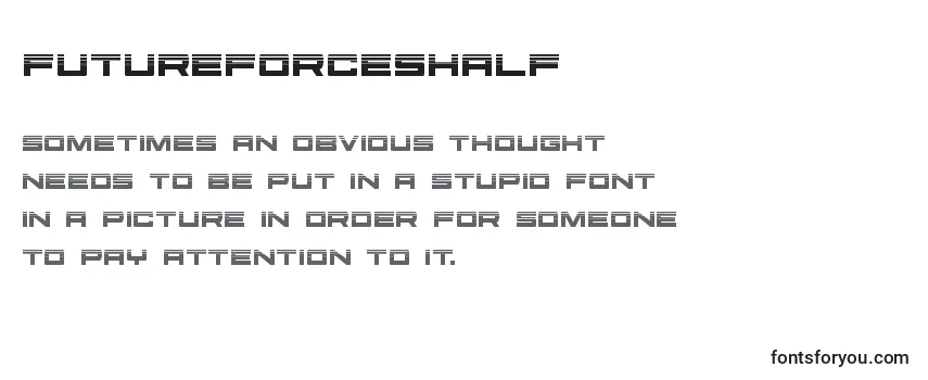 Шрифт Futureforceshalf (127508)