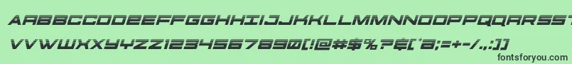 futureforceshalfital Font – Black Fonts on Green Background