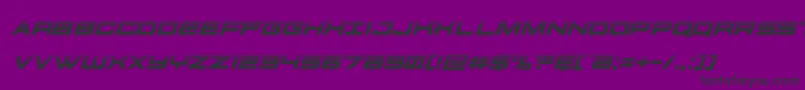 Fonte futureforceshalfital – fontes pretas em um fundo violeta
