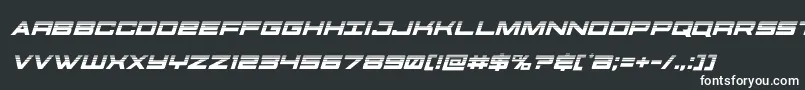 Шрифт futureforceshalfital – белые шрифты на чёрном фоне