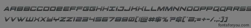 futureforceshalfital Font – Black Fonts on Gray Background