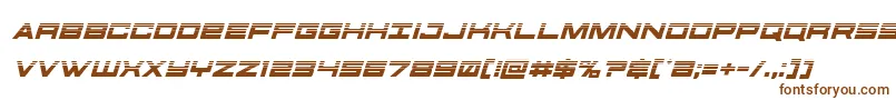 futureforceshalfital Font – Brown Fonts on White Background