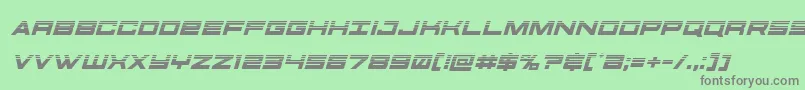 futureforceshalfital Font – Gray Fonts on Green Background