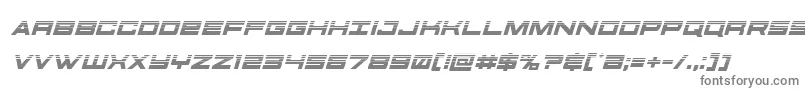 フォントfutureforceshalfital – 白い背景に灰色の文字