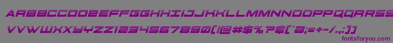 futureforceshalfital Font – Purple Fonts on Gray Background