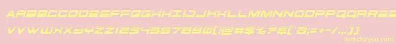 futureforceshalfital Font – Yellow Fonts on Pink Background