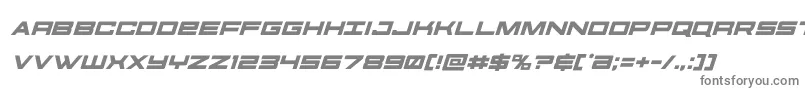 futureforcesital Font – Gray Fonts on White Background