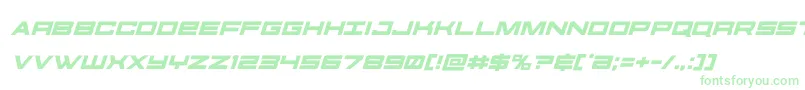 futureforcesital-Schriftart – Grüne Schriften auf weißem Hintergrund