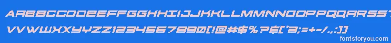 Шрифт futureforcesital – розовые шрифты на синем фоне